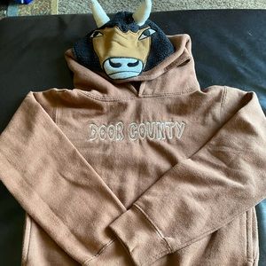 Wild Child Hoodie. Buffalo hood Door County